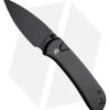CIVIVI Qubit Button Lock Knife Black Aluminum (3.4" Black Stonewash)