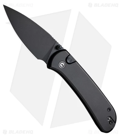 CIVIVI Qubit Button Lock Knife Black Aluminum (3.4" Black Stonewash) 1 CIVIVI Qubit Button Lock Knife Black Aluminum (3.4" Black Stonewash)