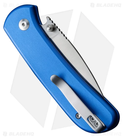 CIVIVI Qubit Button Lock Knife Blue Aluminum (2.98" Satin) 2 CIVIVI Qubit Button Lock Knife Blue Aluminum (2.98" Satin) - Image 2
