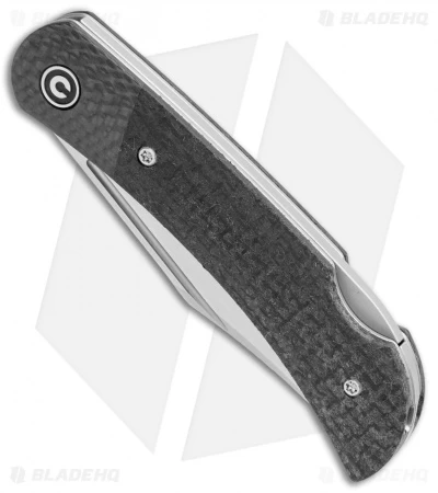 CIVIVI Rustic Gent Lock Back Knife Black Micarta/CF (2.97" Satin D2) C914D 2 CIVIVI Rustic Gent Lock Back Knife Black Micarta/CF (2.97" Satin D2) C914D - Image 2
