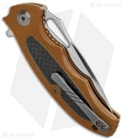 CIVIVI Shard Liner Lock Knife Brown G-10/CF (2.95" Satin) C806B -CIVIVI Shop CIVIVI Shard LL Brown G 10 CF Satin C806B BHQ 92545 jr side