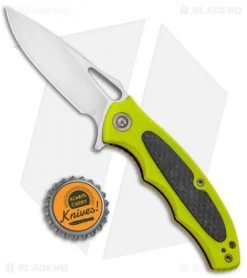 CIVIVI Shard Liner Lock Knife Fluorescent Green G-10/CF (2.95" Satin) C806A -CIVIVI Shop CIVIVI Shard LL Flourescent Green G 10 CF Satin C806A BHQ 92544 jr bottlecap