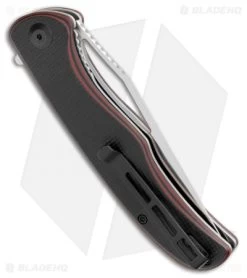 CIVIVI Shredder Liner Lock Knife Red/Black Layered G-10 (3.7" Satin D2) C912B -CIVIVI Shop CIVIVI Shredder LL Red black Layered G 10 Satin C912B BHQ 103144 jr side