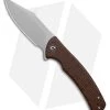CIVIVI Sinisys Frame Lock Knife Brown Micarta/Steel (3.7" BB) C20039-2