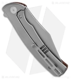 CIVIVI Sinisys Frame Lock Knife Brown Micarta/Steel (3.7" BB) C20039-2 -CIVIVI Shop CIVIVI Sinisys FL Brown Micarta Steel BB BHQ 174427 jr side