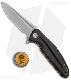 CIVIVI Statera Flipper Liner Lock Knife Black Carbon Fiber (3.5" SW) C901C -CIVIVI Shop CIVIVI Staera Flipper LL CF Satin BHQ 93256 jr bottlecap