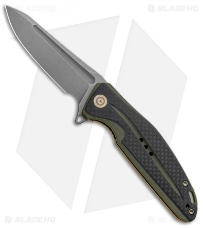 CIVIVI Statera Flipper Liner Lock Knife OD Green Carbon Fiber (3.5" SW) C901B 1 CIVIVI Statera Flipper Liner Lock Knife OD Green Carbon Fiber (3.5" SW) C901B