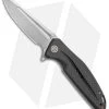 CIVIVI Statera Flipper Liner Lock Knife Black G10/Carbon Fiber (3.5" Damascus)