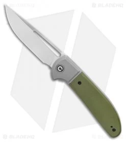 CIVIVI Trailblazer XL Slip Joint Knife OD Green G10 (3.5" Stonewash) C2101A