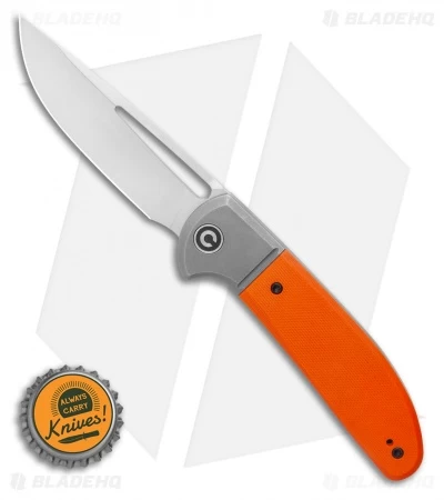 CIVIVI Trailblazer XL Slip Joint Knife Orange G10 (3.5" Stonewash) C2101B 4 CIVIVI Trailblazer XL Slip Joint Knife Orange G10 (3.5" Stonewash) C2101B - Image 4