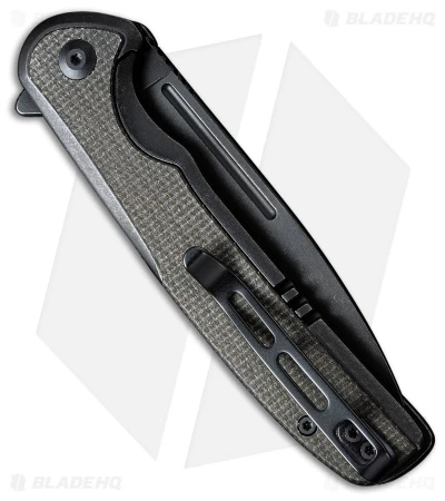 CIVIVI Voltaic Frame Lock Knife Steel/Green Micarta (3.5" Black SW) C20060-3 2 CIVIVI Voltaic Frame Lock Knife Steel/Green Micarta (3.5" Black SW) C20060-3 - Image 2