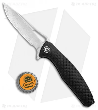 CIVIVI Wyvern Folding Flipper Knife Black FRN (3.5" Damascus) C902DS 4 CIVIVI Wyvern Folding Flipper Knife Black FRN (3.5" Damascus) C902DS - Image 4