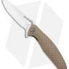 CIVIVI Wyvern Folding Flipper Knife Tan FRN (3.5" Satin) C902C
