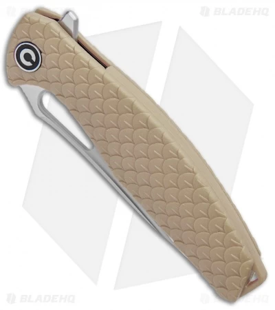CIVIVI Wyvern Folding Flipper Knife Tan FRN (3.5" Satin) C902C 2 CIVIVI Wyvern Folding Flipper Knife Tan FRN (3.5" Satin) C902C - Image 2