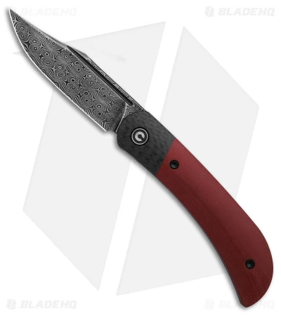 CIVIVI Appalachian Drifter 2 Liner Lock Knife Burgundy G-10 (3" Damascus) 1 CIVIVI Appalachian Drifter 2 Liner Lock Knife Burgundy G-10 (3" Damascus)