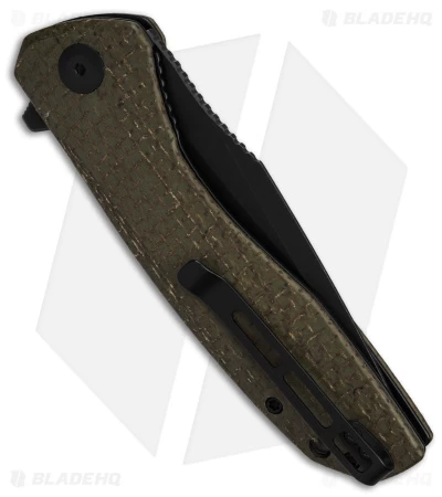 CIVIVI Baklash Flipper Liner Lock Knife Green Coarse Micarta (3.5" Black SW) 3 CIVIVI Baklash Flipper Liner Lock Knife Green Coarse Micarta (3.5" Black SW) - Image 3