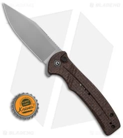 CIVIVI Cogent Button Lock Flipper Knife Coarse Brown Micarta (3.5" BB) C20038D-6 -CIVIVI Shop Civivi Cogent BL Flipper Knife Coarse Brown Micarta 3in BB BHQ 145898 td size