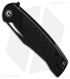 CIVIVI Dogma Liner Lock Knife Black G-10 (3.5" Black Stonewash) -CIVIVI Shop Civivi Dogma LL Knife Black G10 3in Black Stonewash BHQ 139461 td spine