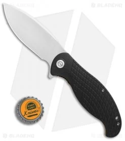 CIVIVI Naja Flipper Liner Lock Knife Black G-10 (3.75" Satin) C802C -CIVIVI Shop Civivi Naja Black G10 Satin BHQ 87969 er bottlecap