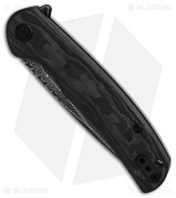 CIVIVI Shop 39 CIVIVI Shop -CIVIVI Shop Civivi Nox Frame Lock Knife Marble Carbon Fiber Steel Frame 2in Dark Damascus BHQ 139465 td spine
