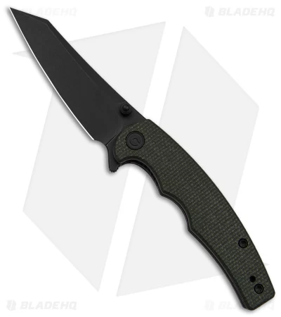CIVIVI P87 Folder Liner Lock Knife Green Micarta (2.9" Black SW) C21043-3 1 CIVIVI P87 Folder Liner Lock Knife Green Micarta (2.9" Black SW) C21043-3