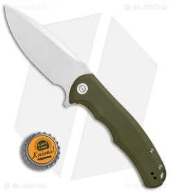 CIVIVI Praxis Flipper Liner Lock Knife OD Green G-10 (3.75" Satin) C803A -CIVIVI Shop Civivi Praxis OD Green G10 satin BHQ 87970 er bottlecap