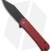 CIVIVI Relic Liner Lock Knife W/Tweezers Burgundy G-10 (3.5" Black SW)