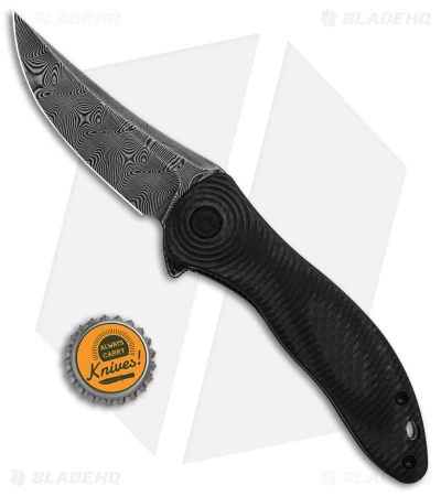 CIVIVI Synergy3 Liner Lock Knife Layered Black G-10 (3.3" Damascus) 4 CIVIVI Synergy3 Liner Lock Knife Layered Black G-10 (3.3" Damascus) - Image 4