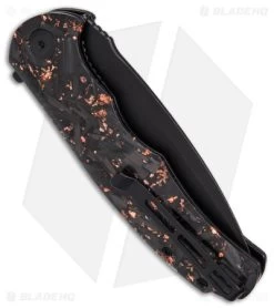 CIVIVI Praxis Flipper Liner Lock Knife Shredded Copper CF (3.75" Black SW) -CIVIVI Shop praxis 151794 td side